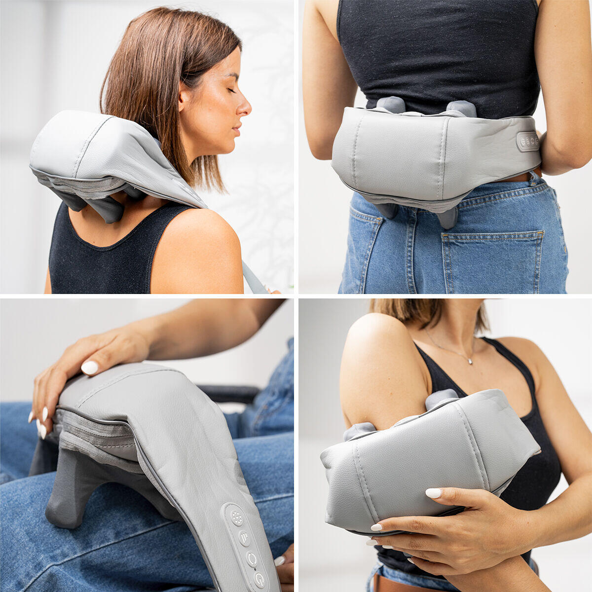 ZenRelief™ 6D: Masajeador Cervical Profesional con Terapia de Calor Infrarrojo